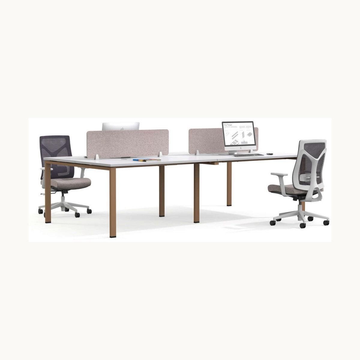 Modular Coworking Bench Desk for Hospitality & Co-working Projects