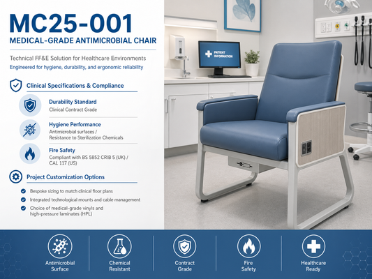 MC25-001 Medical-Grade Antimicrobial Chair
