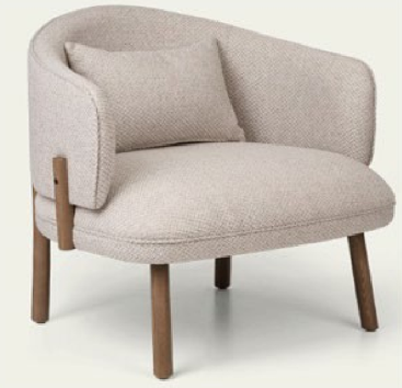 Compact Upholstered Armchair