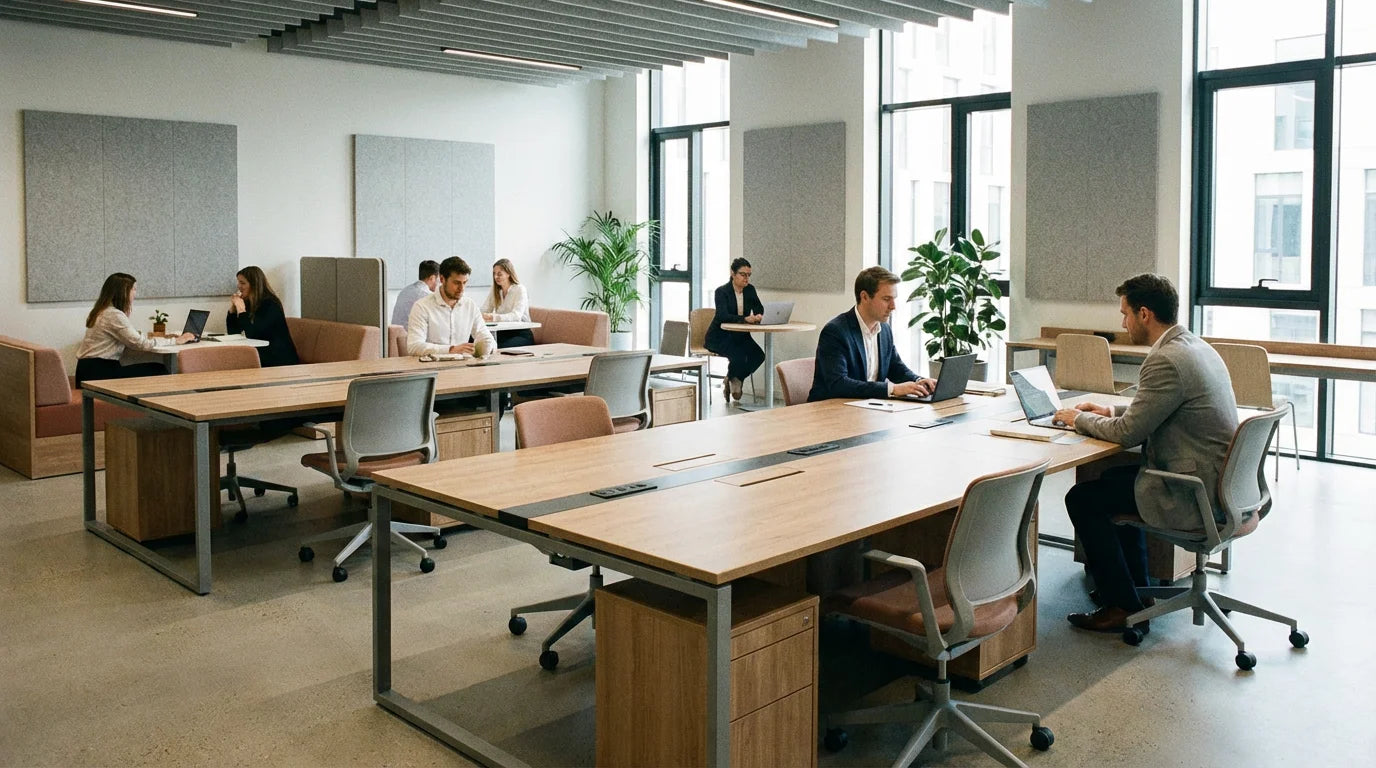 Agile Workspace & Co-living Solutions - Modern Collaborative Area
