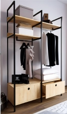 Student House Open Wardrobe with Storage